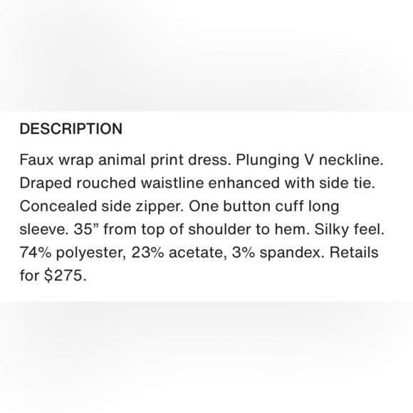 House of Harlow 1960 Brown and Black Zebra Print Long Sleeve Mini Dress, Size L - Picture 15 of 15